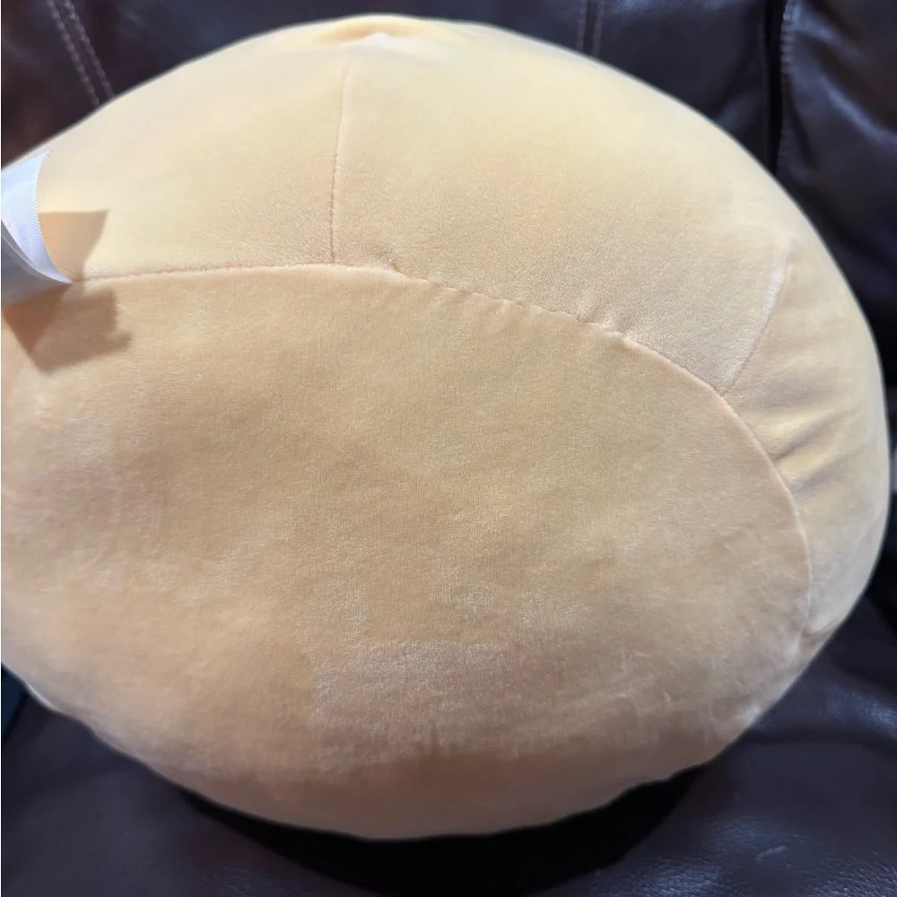 Squishmallows Yellow Chick Plush with Pink Flower Applique